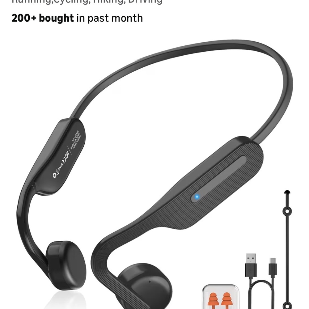 Wireless On-Ear Headphones - Black